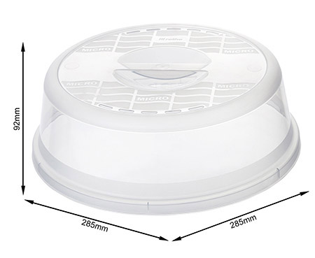 Mikrowellenhaube BASIC transparent Ø28,5cm, H9,2cm