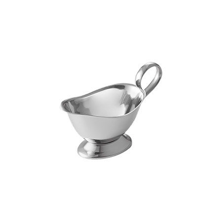 Sauciere auf Fuß 130ml, Edelstahl 18/8