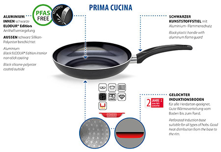 Bratpfanne Prima Cucina, 20cm, Aluminium