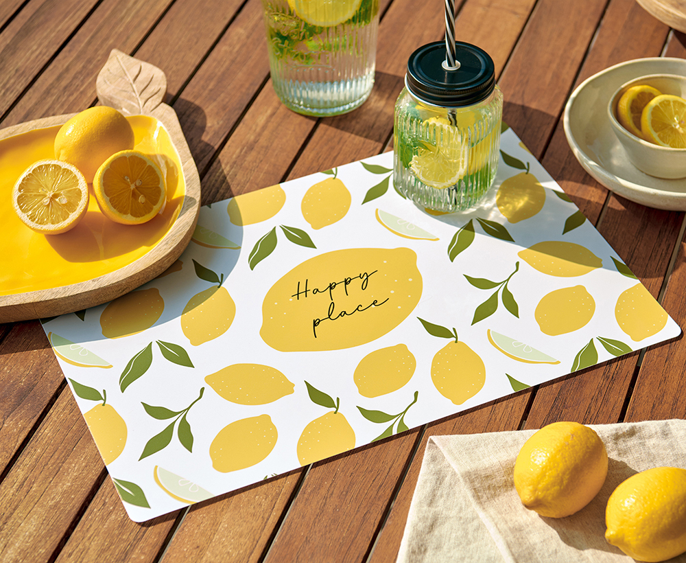 Platzmatte LEMONS, Kunststoff PP