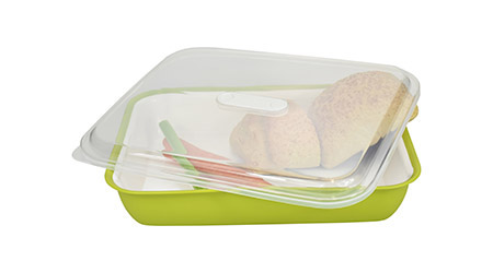 Frischhalte-/Servierbox grün 1,5L, PP, Microban