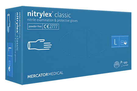 Nitril-Handschuhe blau Größe L, nitrylex® classic