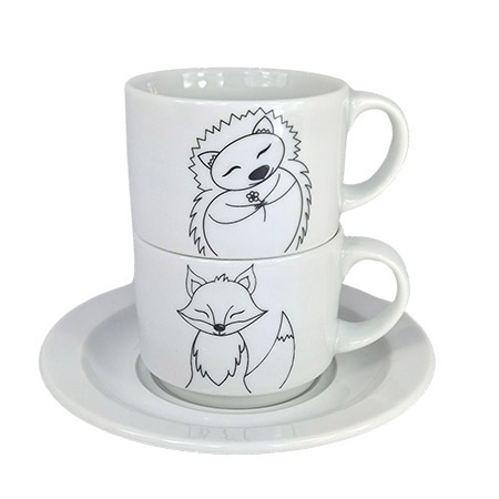 Obertasse 18cl, Motiv Fuchs, Waldbande