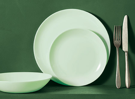 Dessertteller paradise green, 19cm, ohne Fahne