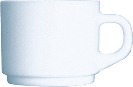 Obertasse, 22cl, Cylindrique Uni weiß,