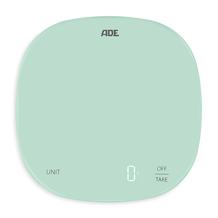 Glas-Küchenwaage Kyra, mint, Wiegebereich 10kg