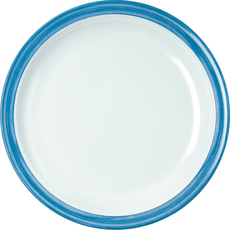 Teller flach, 23,5cm, Bistro blau,
