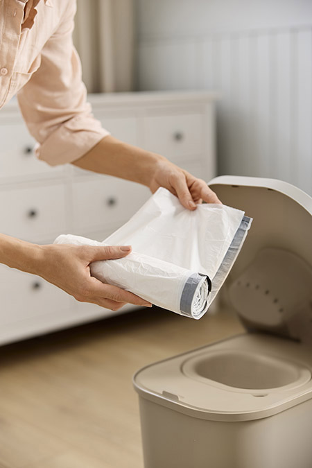 Müllbeutel KAYO 3er Pack, 20 Beutel/Rolle aus LDPE