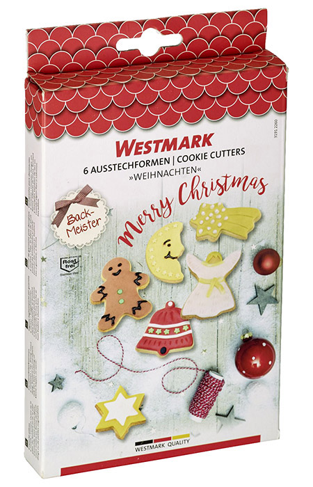 Ausstechformen-Set Weihnachten, 6 Stück/Set