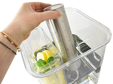 Getränkespender rechteckig 8,0L mit Hahn,