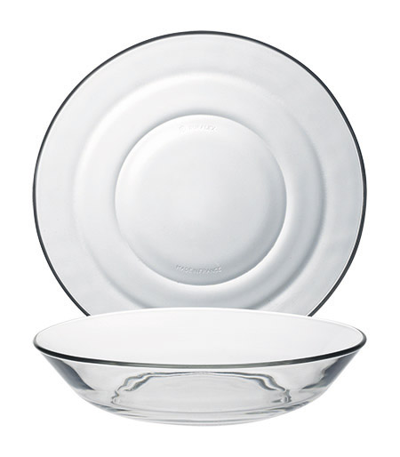 Teller tief, 17,5cm, Lys transparent