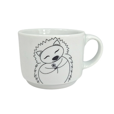 Obertasse 18cl, Motiv Igel, Waldbande