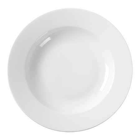 Teller tief 23cm, DELTA, Porzellan weiß