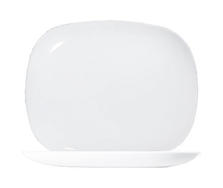 Platte eckig 28cm Solutions White
