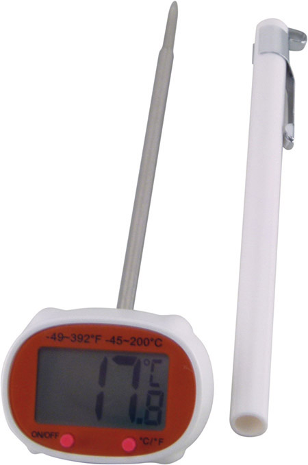 Einstech-Thermometer, digital, -45°C bis +200°C,