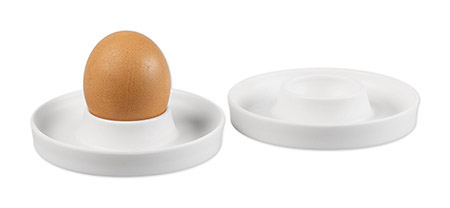 Eierbecher 2er-Set, Ø 10cm, weiß, PP