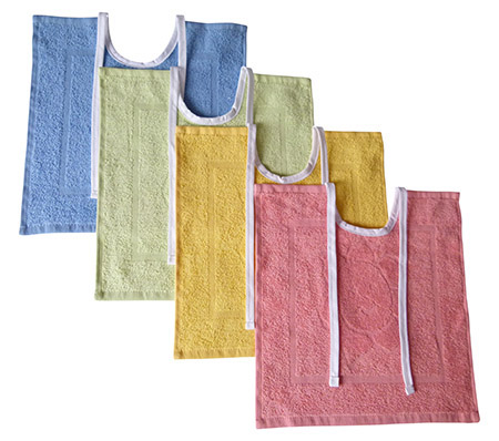 Lätzchen, 30x30cm, Sonne, Frottee, versch. Farben