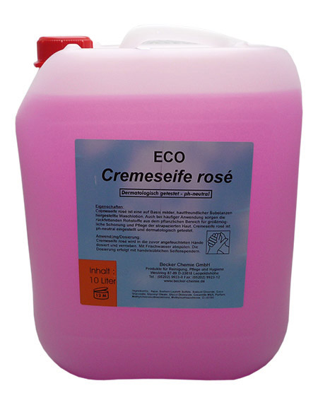 Cremeseife rosé, Kanister 10Ltr.