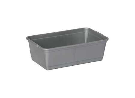 Miniwanne 1 silber, L 25 x B 15 x 8cm