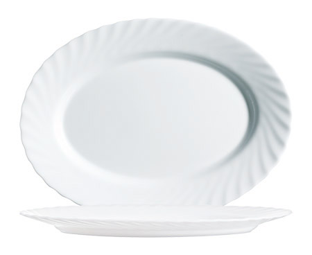 Platte oval, 29x21,4cm, Trianon Uni weiß