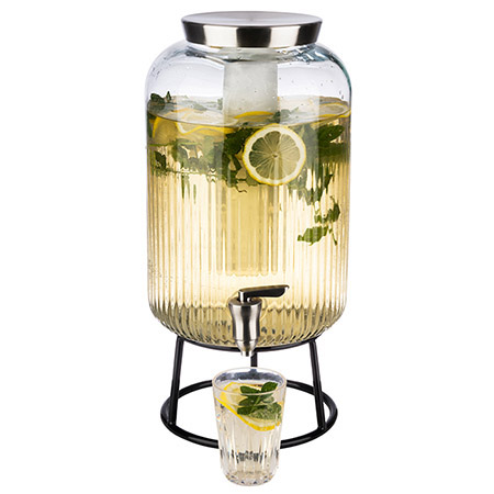 Glas-Getränkespender -Set 4-teilig