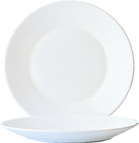 Teller flach, 23,5cm, Rest. Uni weiß