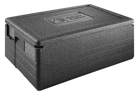 Box GASTROSTAR GN 1/1-200 mit Deckel, schwarz,