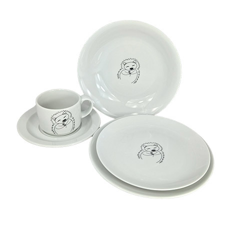 Dessertteller Ø19cm, Motiv Igel, Waldbande