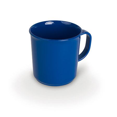 Henkelbecher, 0,2l, blau, Ø 7cm, H 7,5cm