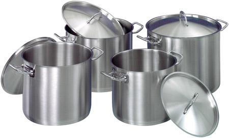 Topfset, 4-teilig T4 , Chromnickelstahl 18/10,