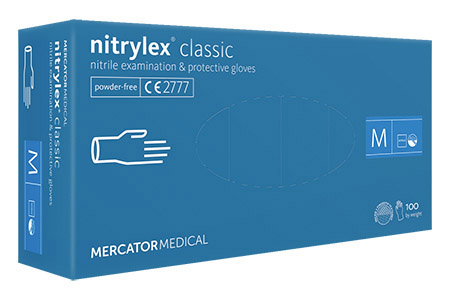 Nitril-Handschuhe blau Größe M, nitrylex® classic