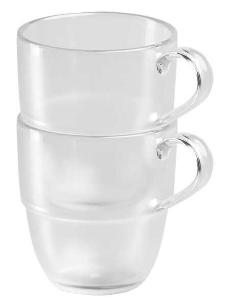 Stapeltasse TEATIME, transparent mattiert 0,25l