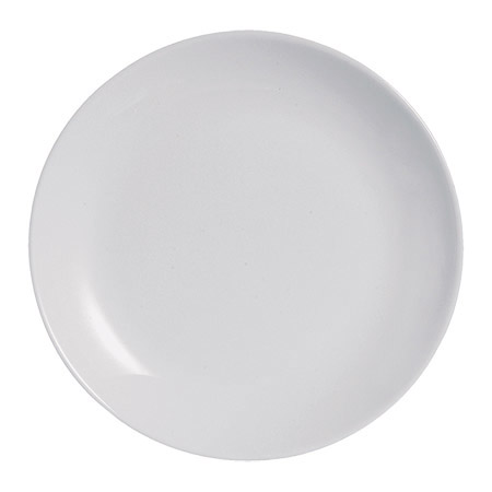 Teller flach granit-grau, 25cm, ohne Fahne