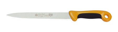 Fleisch-/Wurstmesser Bicolor Gelb, extra scharf