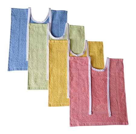 Lätzchen groß, 30x40cm, Sonne, Frottee, versch. Farben