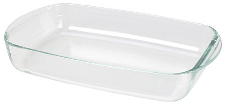 Auflaufform Glas rechteckig 39x24cm, 3,6l,