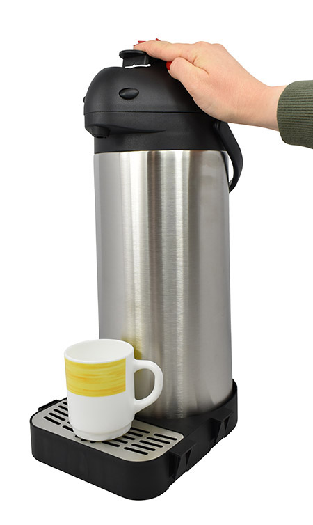 Isolier-Pumpkanne, Edelstahl, 5 L, mit Pumphebel