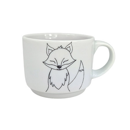 Obertasse 18cl, Motiv Fuchs, Waldbande