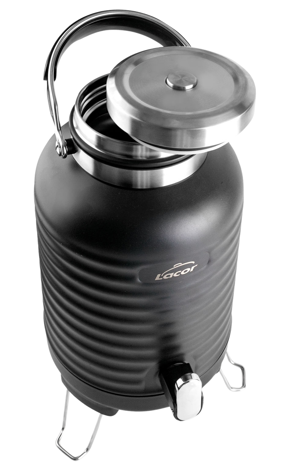 Getränkespender BUFFET, 5L, schwarz, Edelstahl