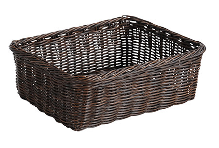 Brot-Korb, dunkelbraun, 32x26x11cm,