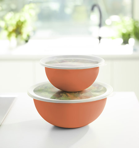 Schüssel mit Deckel 3L, Coral clay, Caruba