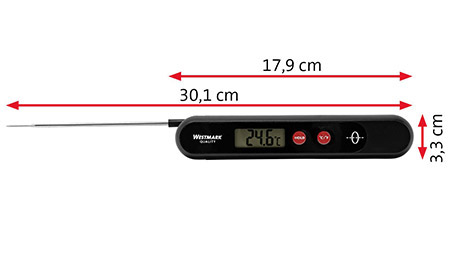 Einstech-Thermometer ÖKO 0°C bis +200°C,