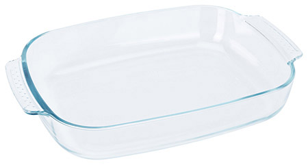 Auflaufform Glas rechteckig 38x25cm, 3,8l,