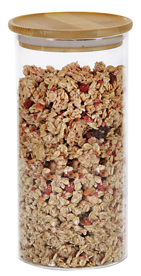 Aufbewahrungsglas, 1,25L, mit Bambusdeckel