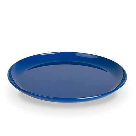 Essteller flach, 24cm, blau Polypropylen