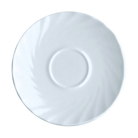 Untertasse, 14cm, Trianon Uni weiß