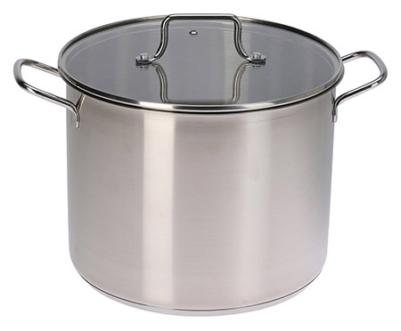 Kochtopf mit Glasdeckel, Ø 24cm, 8,5Ltr.,