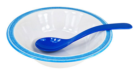 Salat-/Servierlöffel, blau, 23,5cm, SAN