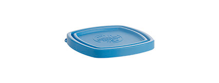 PE-Deckel blau, Lys Carré 9,1x9,1cm