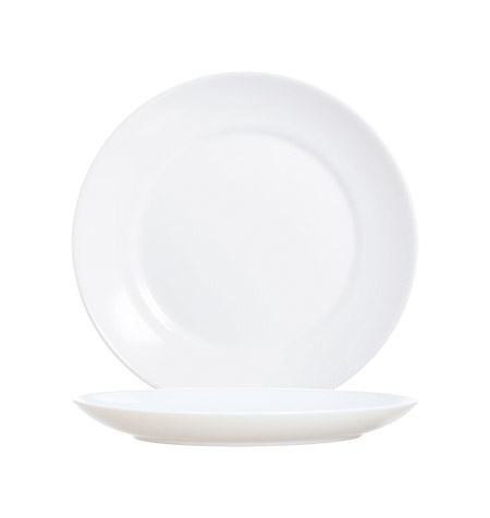 Dessertteller Apy White 18cm, Hartglas
